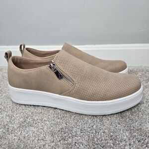 Nautica Hacienda Taupe/Tan Slip-On Casual Women's Sneakers Size 10